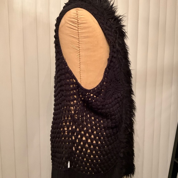 Roz & ALI crochet vest vintage retro flair Size L to XL - Picture 2 of 4